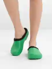 Зеленый сабо женские утепленные AYO