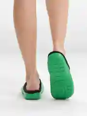 Зеленый сабо женские утепленные AYO