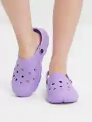 Фиолетовый туфли прогулочные сабо женские AYO