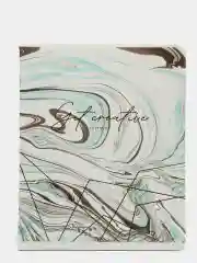 Тетрадь "Vivid marble", 48 листов, клетка, "софт-тач" ламинация, тиснение фольгой
