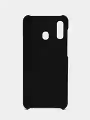 Черный чехол твердый пластик для Samsung Galaxy A30 Premium Hard Case накладка бампер черный WITS