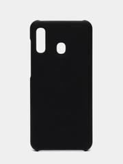 Чехол твердый пластик для Samsung Galaxy A30 Premium Hard Case накладка бампер черный WITS