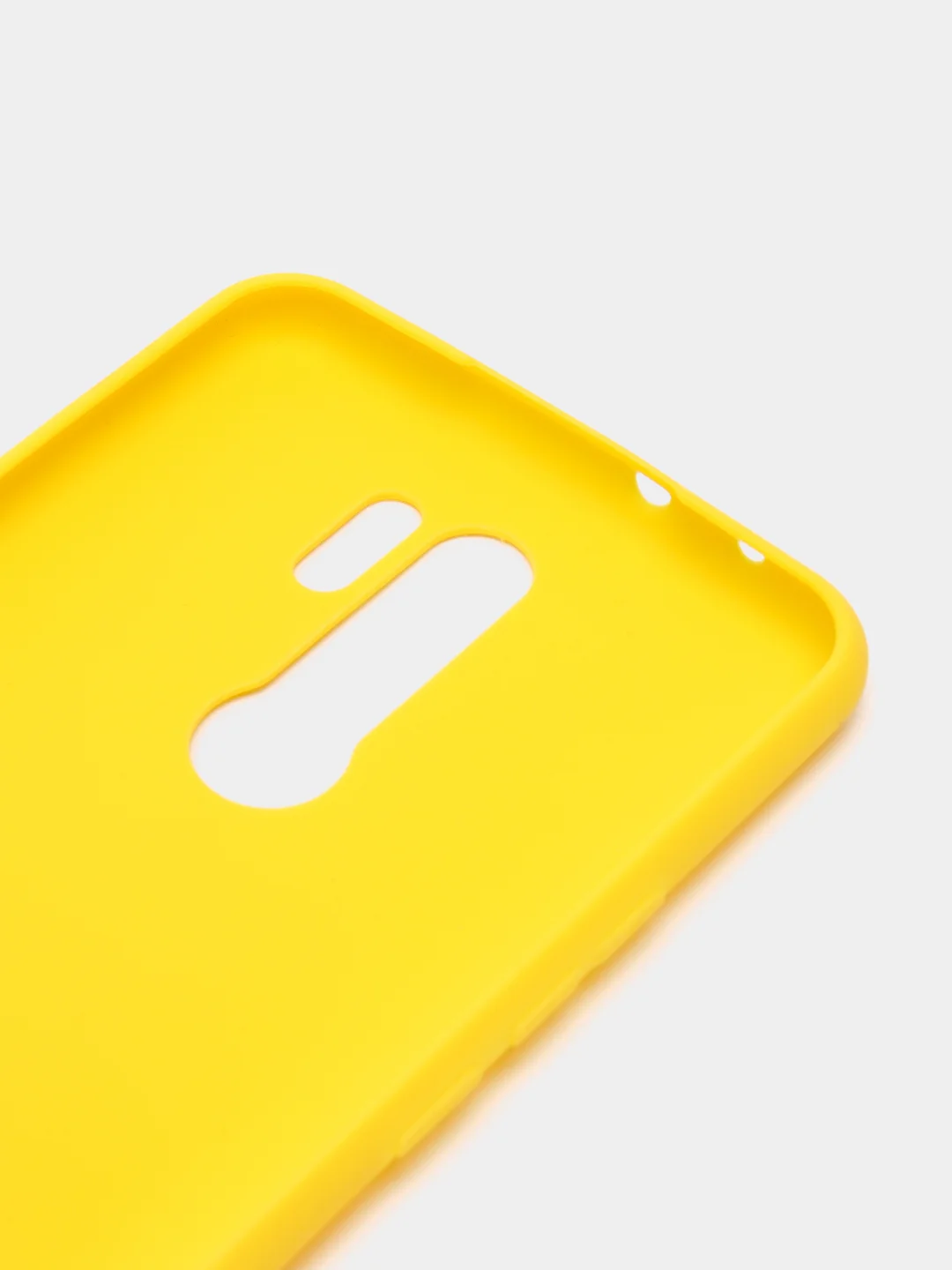 Желтый чехол силиконовый для Xiaomi Redmi 9, накладка, бампер черный LuxCase