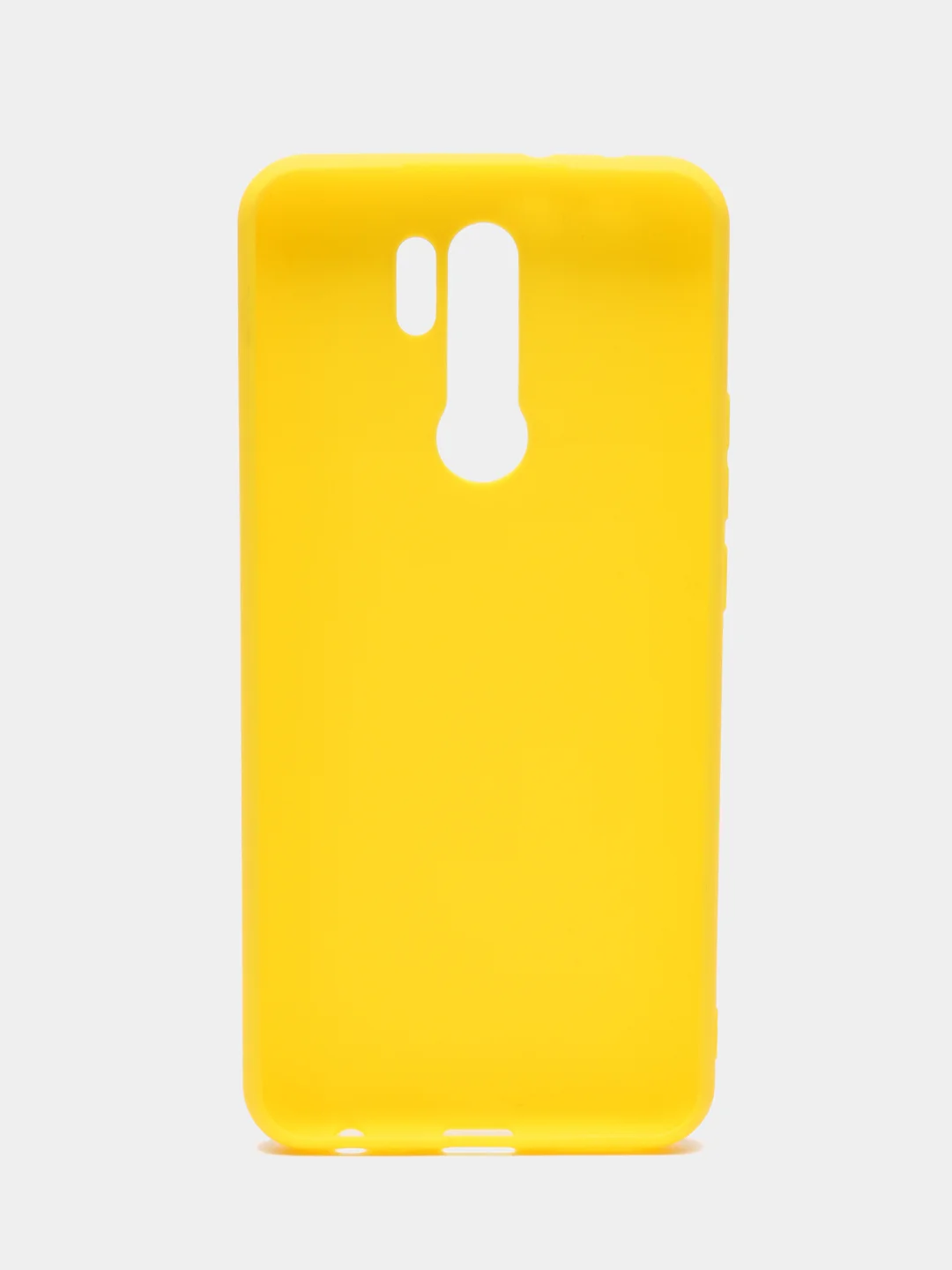 Желтый чехол силиконовый для Xiaomi Redmi 9, накладка, бампер черный LuxCase