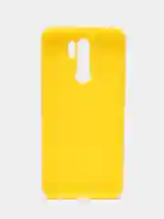 Желтый чехол силиконовый для Xiaomi Redmi 9, накладка, бампер черный LuxCase