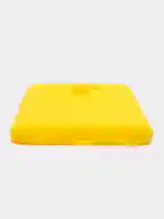 Желтый чехол силиконовый для Xiaomi Redmi 9, накладка, бампер черный LuxCase
