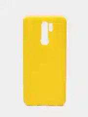 Желтый чехол силиконовый для Xiaomi Redmi 9, накладка, бампер черный LuxCase