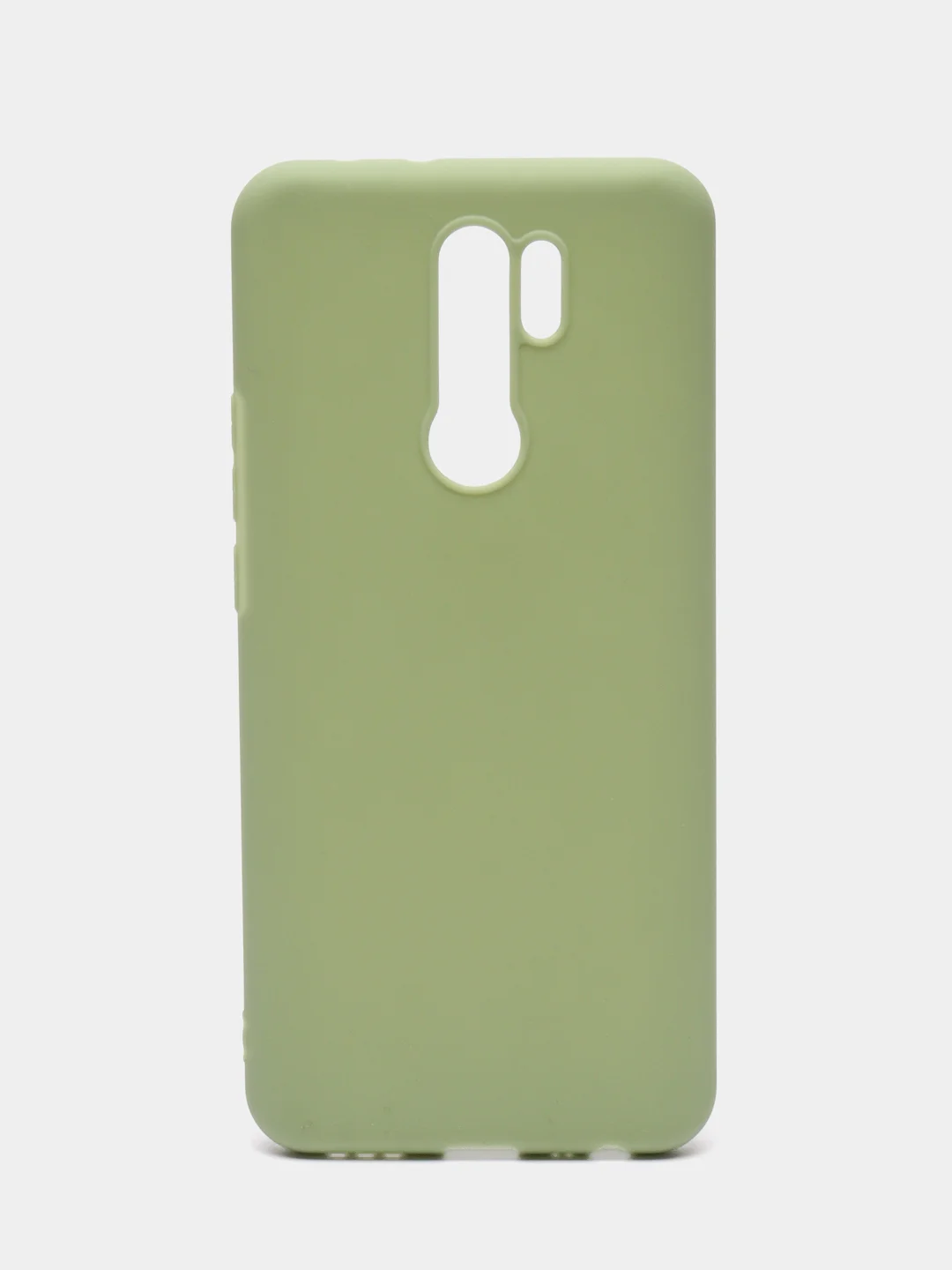 Зеленый чехол силиконовый для Xiaomi Redmi 9, накладка, бампер черный LuxCase