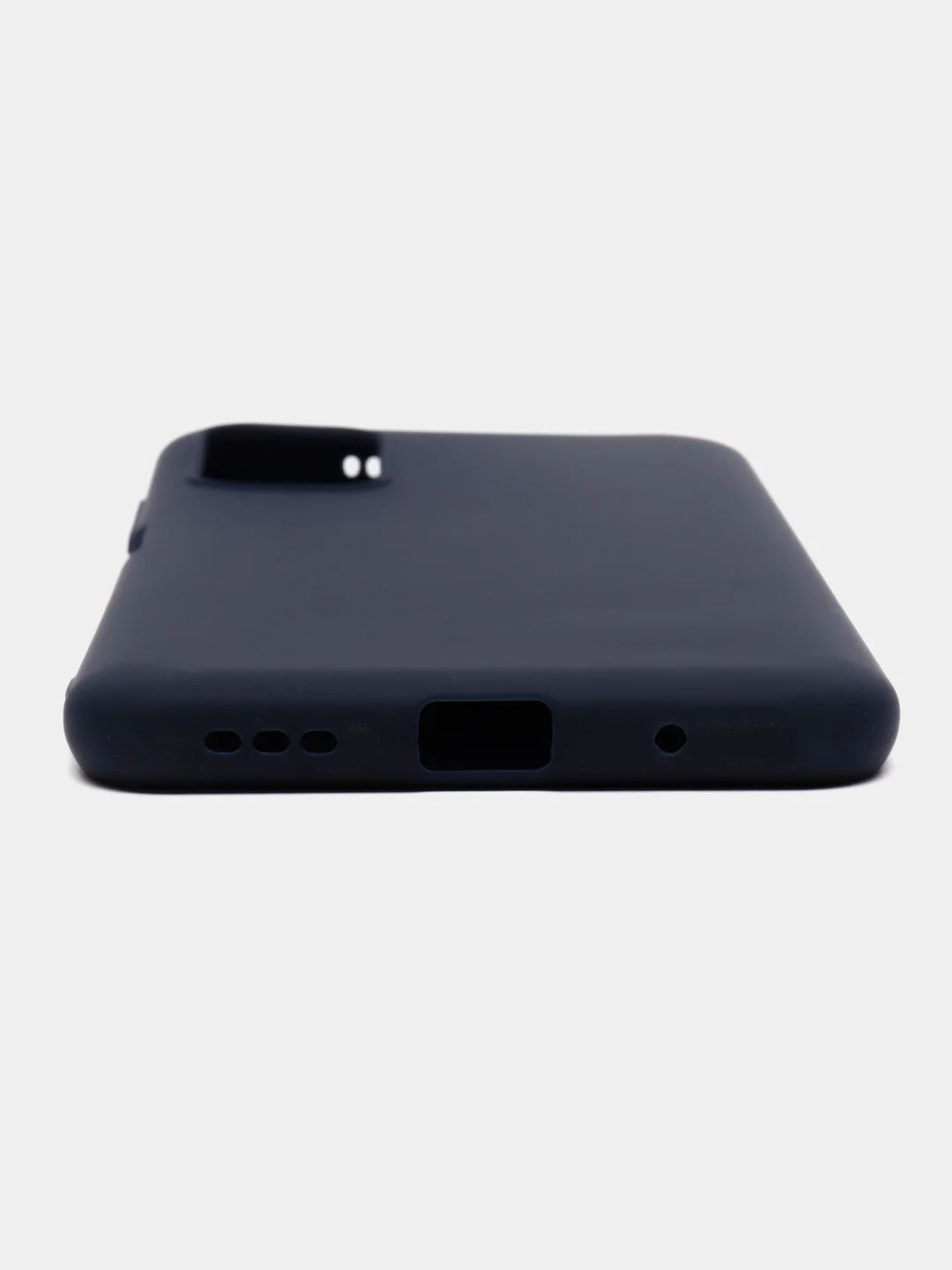 Синий чехол силиконовый для Xiaomi Poco M3 Pro, накладка-бампер, LuxCase