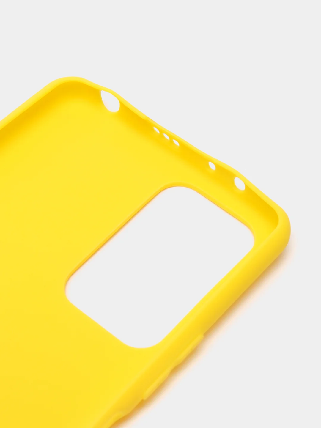 Желтый чехол силиконовый для Xiaomi Redmi Note 10 Pro бампер черный LuxCase