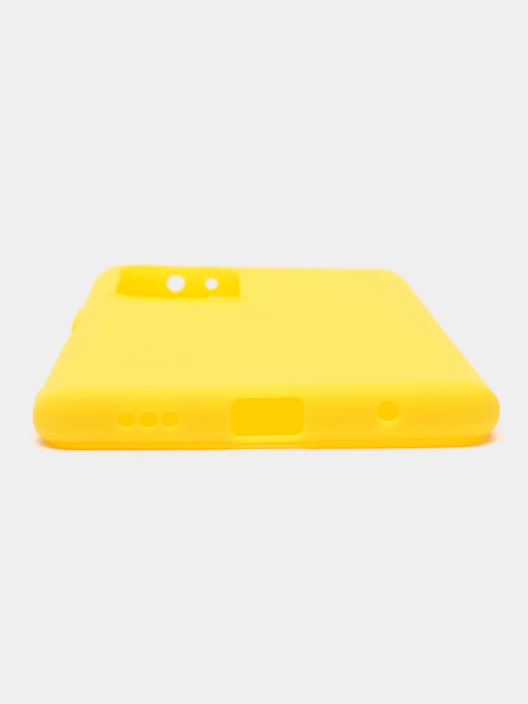 Желтый чехол силиконовый для Xiaomi Redmi Note 10 Pro бампер черный LuxCase