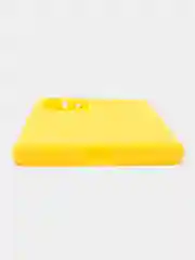 Желтый чехол силиконовый для Xiaomi Redmi Note 10 Pro бампер черный LuxCase