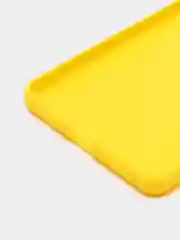 Желтый чехол силиконовый для Xiaomi Redmi Note 10 Pro бампер черный LuxCase