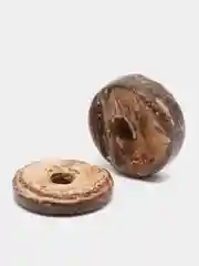 Бусины кокосовые, круглые, диаметром 10 мм, 20 штук