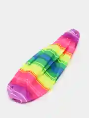 Фиолетовый мяч детский, светящийся, резиновый, d 22 см