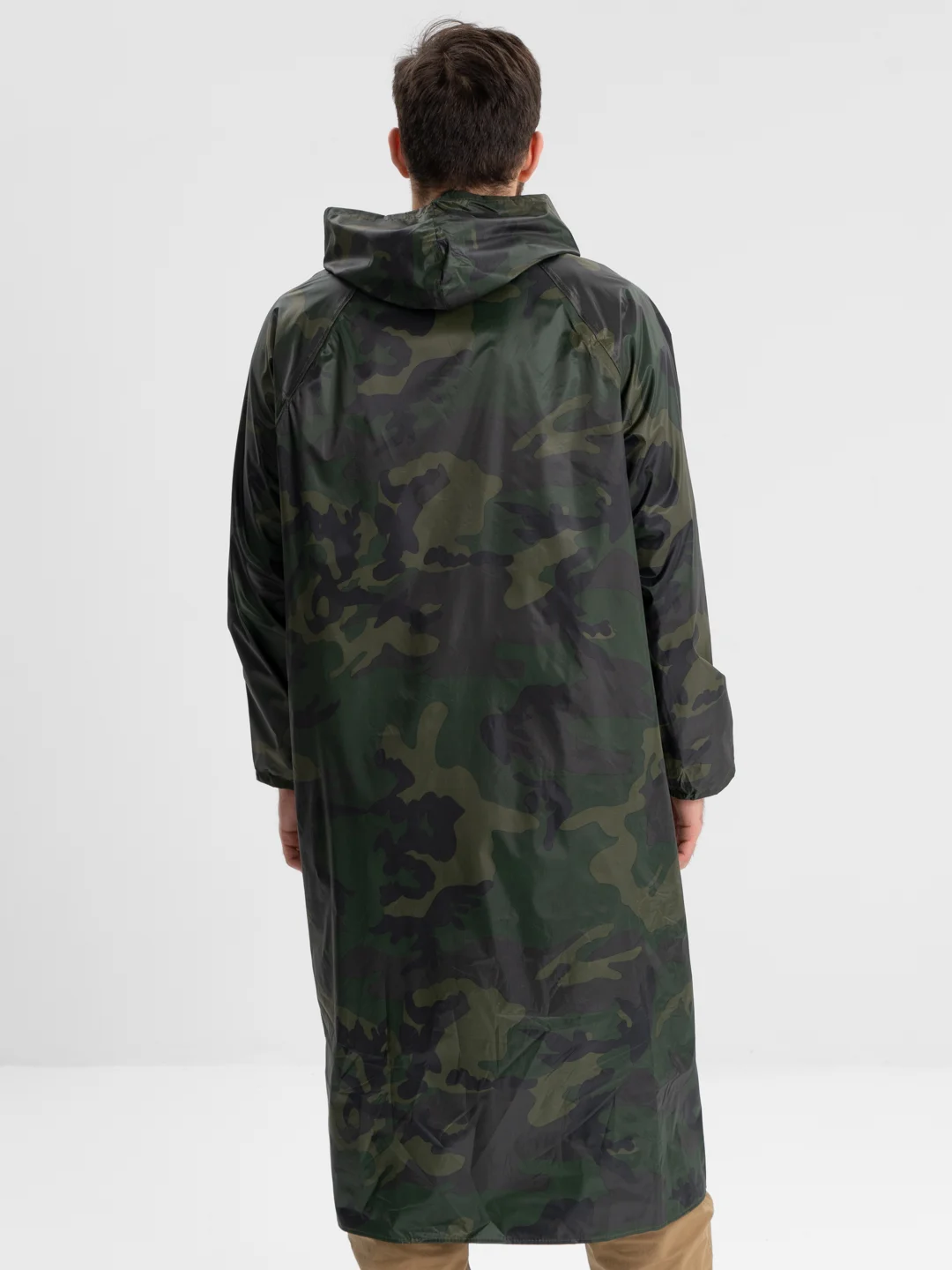 Дождевик-плащ INBLOOM "Камуфляж", XXXL, прорезиненный, полиэстер, 180 мкм