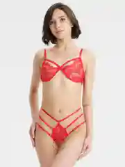 Красный кружевное нижнее белье, женское