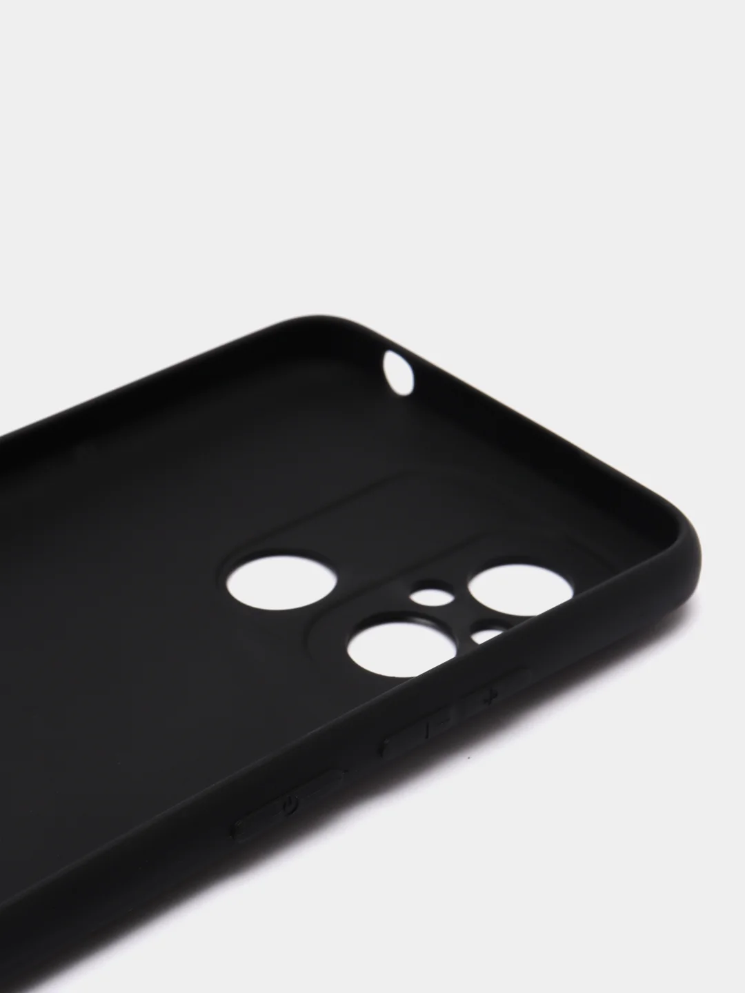 Угольный чехол Xiaomi Redmi 12C (Сяоми Редми 12С), силиконовый, черный