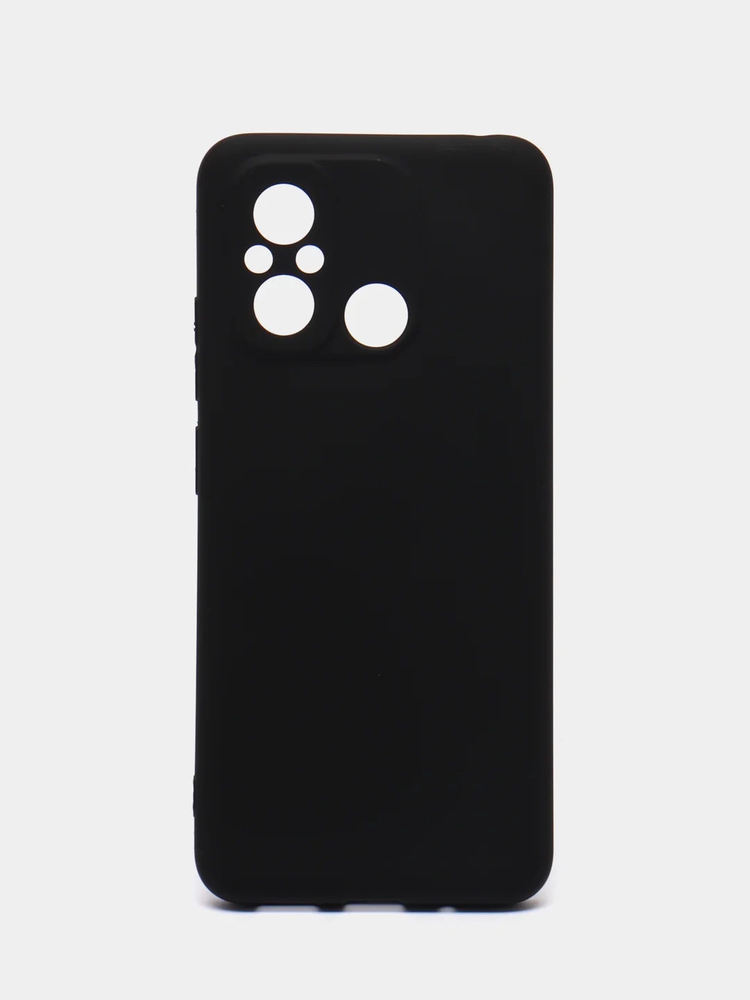 Угольный чехол Xiaomi Redmi 12C (Сяоми Редми 12С), силиконовый, черный