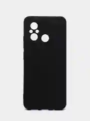 Угольный чехол Xiaomi Redmi 12C (Сяоми Редми 12С), силиконовый, черный