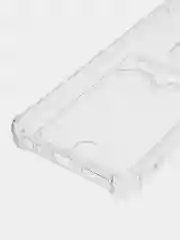 Лавандовый чехол противоударный Tecno Spark 10 / 10C, Спарк 10 / 10С прозрачный, с карманом для карты