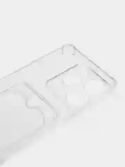 Прозрачный чехол противоударный Tecno Spark 10 Pro, Спарк 10 Про, прозрачный, с карманом для карты