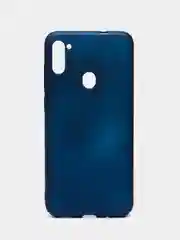 Синий чехол пластиковый для Samsung Galaxy A11, накладка, бампер синий Gresso