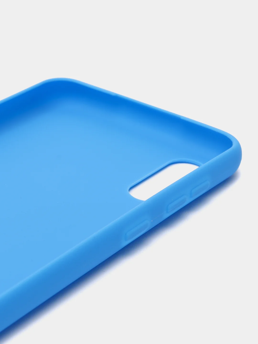 Синий чехол силиконовый для Samsung Galaxy A02, накладка, бампер, прозрачный, синий, LuxCase