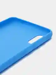 Синий чехол силиконовый для Samsung Galaxy A02, накладка, бампер, прозрачный, синий, LuxCase