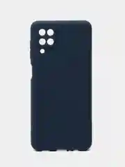 Синий чехол силиконовый для Samsung Galaxy M12, накладка бампер синий LuxCase