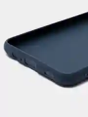 Голубой чехол силиконовый для Samsung Galaxy M12, накладка бампер синий LuxCase