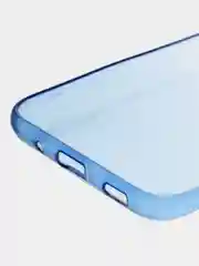 Синий чехол силиконовый для Samsung Galaxy A11, накладка, бампер, градиент черный / синий Code