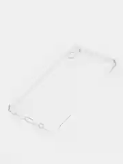 Прозрачный чехол силиконовый для Samsung Galaxy A02, накладка, бампер, прозрачный, синий, LuxCase