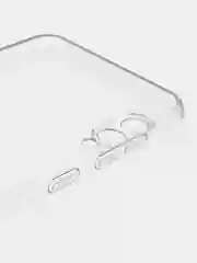 Прозрачный чехол силиконовый для Samsung Galaxy A02, накладка, бампер, прозрачный, синий, LuxCase