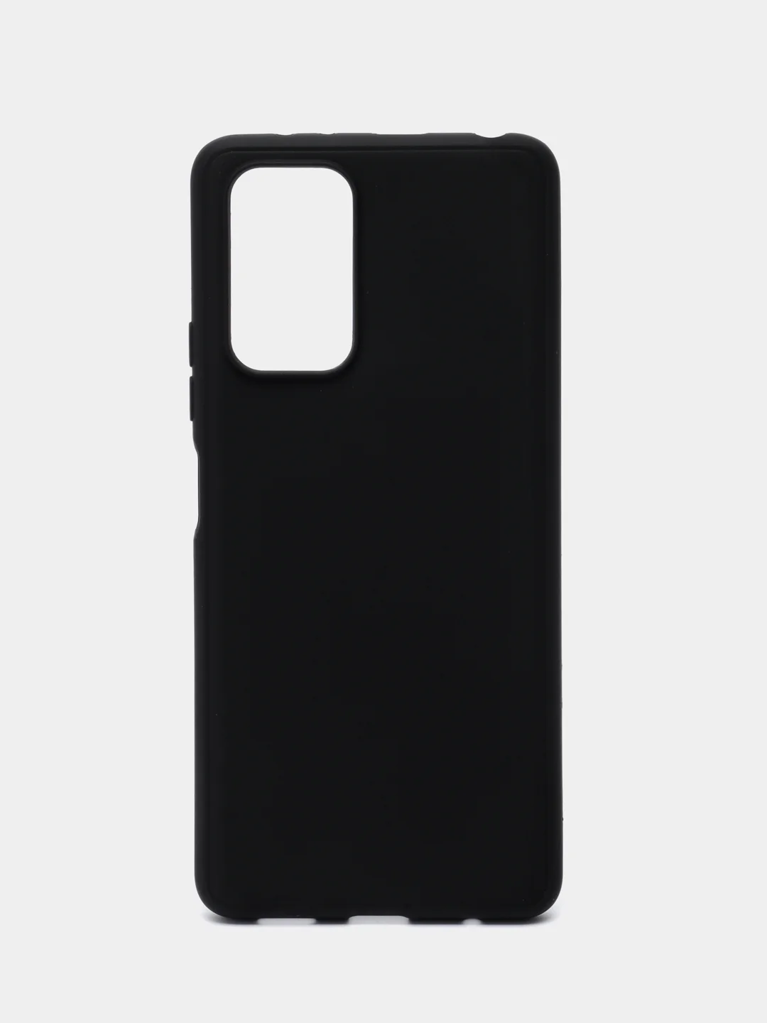 Черный чехол силиконовый для Xiaomi Redmi Note 10 Pro бампер черный LuxCase