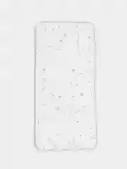 Белый чехол силиконовый для Samsung Galaxy A02, накладка, бампер прозрачный с принтом RedLine
