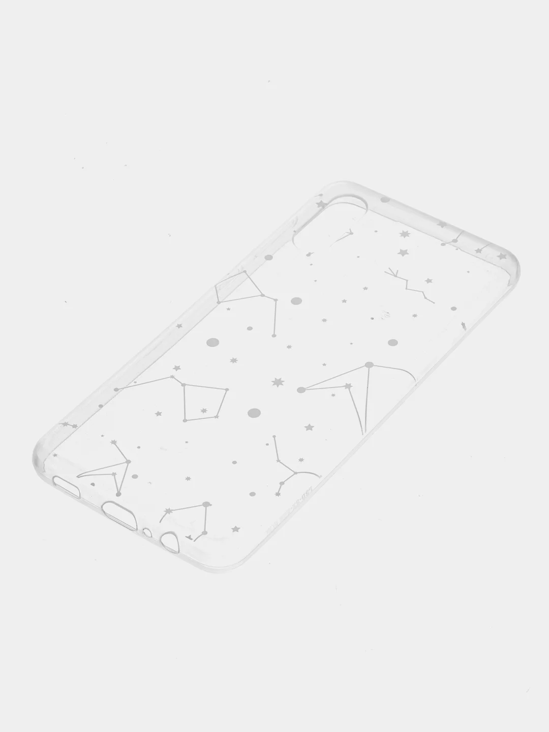 Белый чехол силиконовый для Samsung Galaxy A02, накладка, бампер прозрачный с принтом RedLine