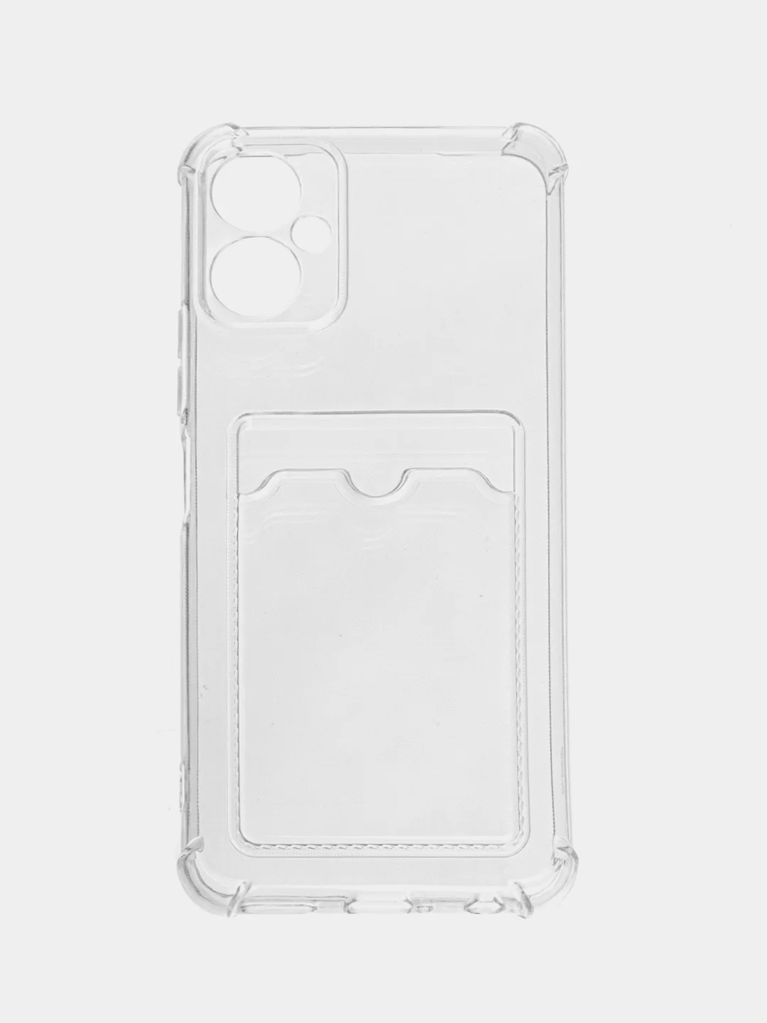 Прозрачный чехол для Tecno Spark 9 Pro (Техно Спарк 9 Про) прозрачный, с карманом для карты