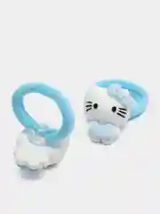 Голубой детские резинки для волос Hello Kitty, 2 штуки