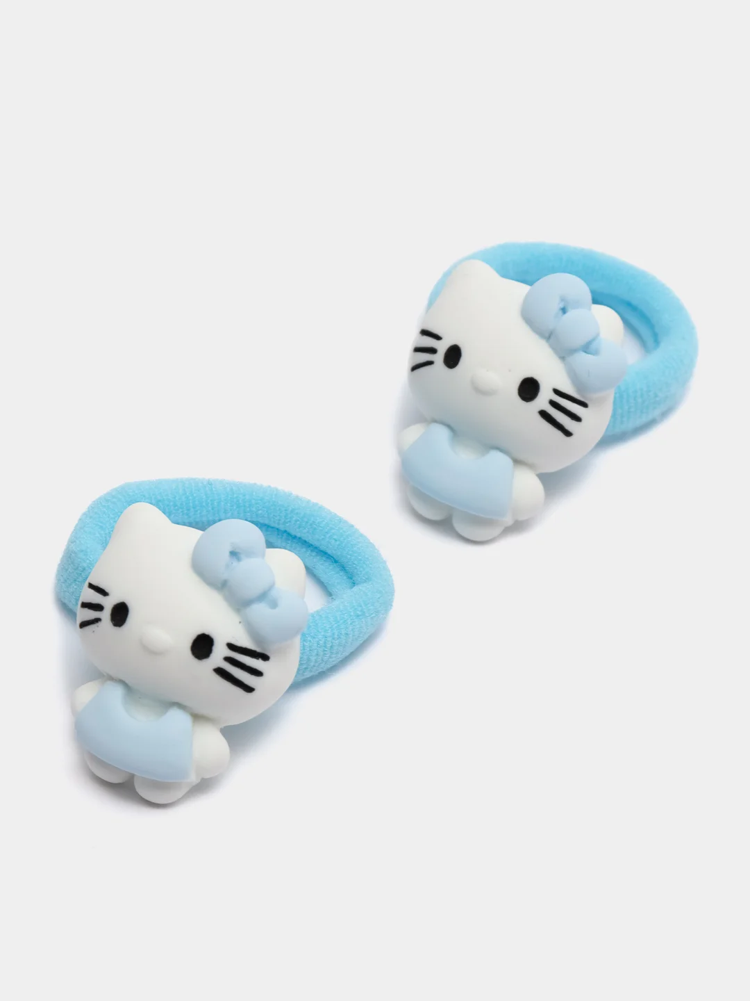 Голубой детские резинки для волос Hello Kitty, 2 штуки