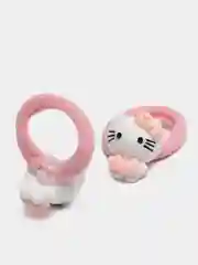 Розовый детские резинки для волос Hello Kitty, 2 штуки