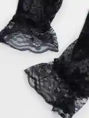 Сетчатые перчатки с бантиками