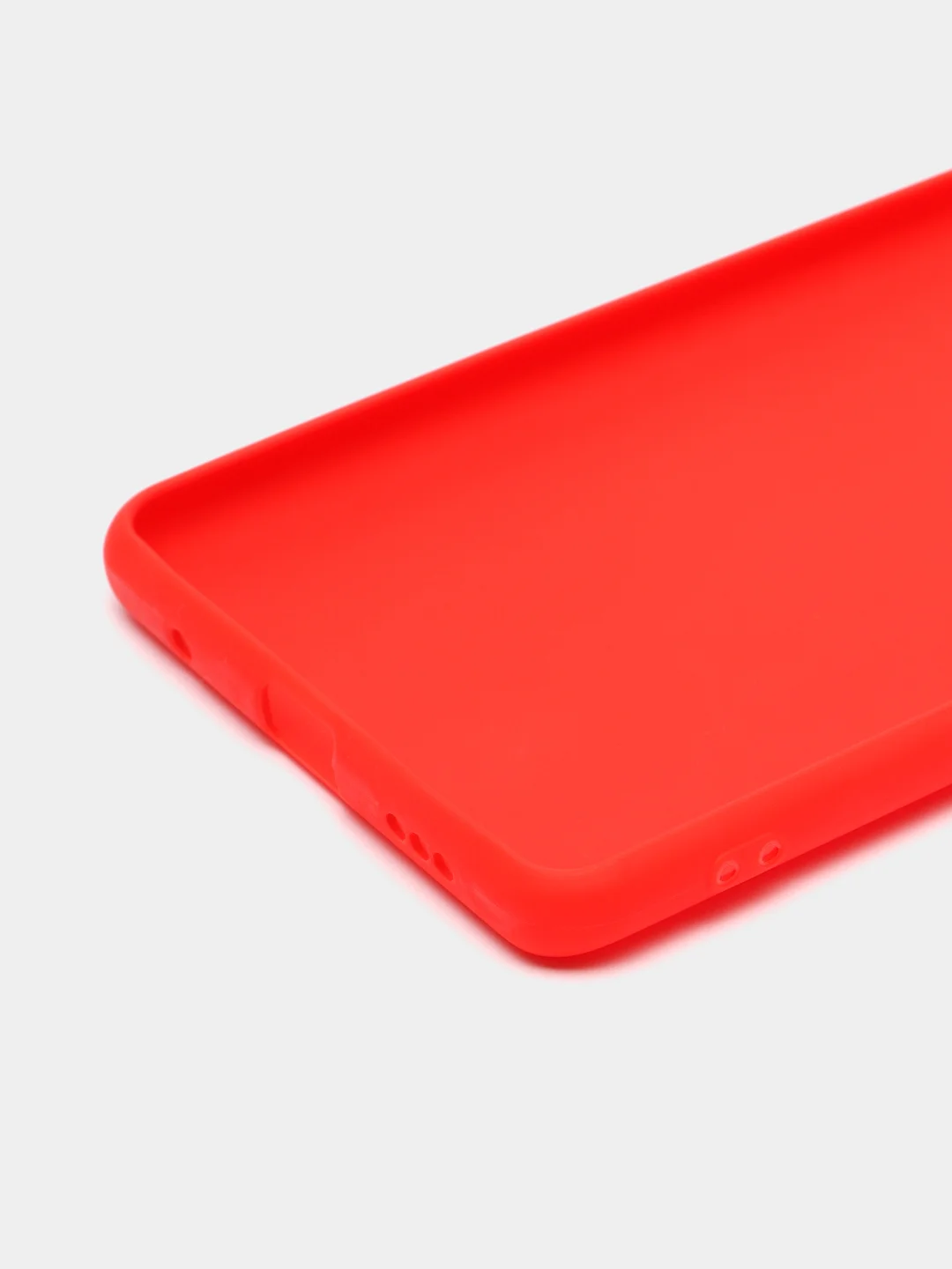 Красный чехол силиконовый для Xiaomi Redmi Note 10 Pro бампер черный LuxCase