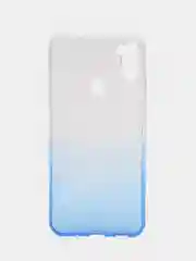Голубой чехол силиконовый для Samsung Galaxy A11 накладка бампер черный / голубой градиент RedLine
