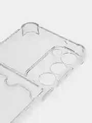 Прозрачный чехол для Samsung Galaxy S23, Самсунг С23 прозрачный, с карманом для карты