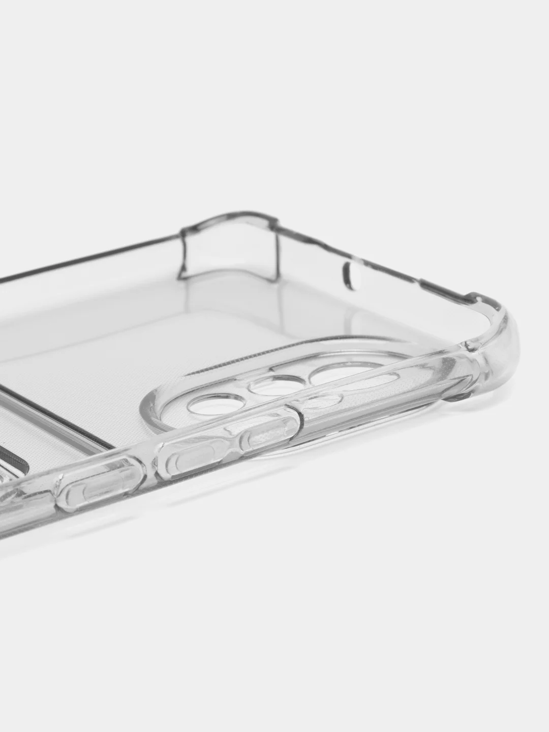 Черный чехол противоударный Huawei Nova 8 (Хуавей Нова 8), прозрачный, с карманом для карты