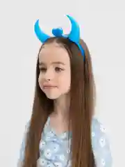 Голубой светящийся ободок рожки