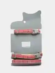 Красный шлейка c поводком для кошек