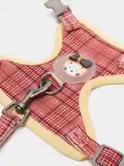 Красный шлейка c поводком для кошек