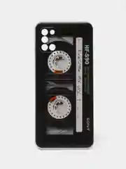 Хром силиконовый чехол на Samsung Galaxy A31 / Самсунг А31 прозрачный с рисунком, защита камеры